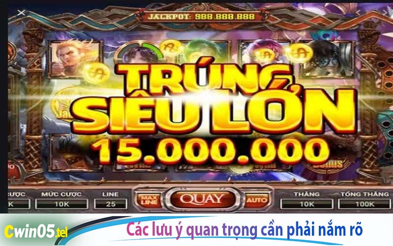 Các lưu ý quan trọng cần phải nắm rõ