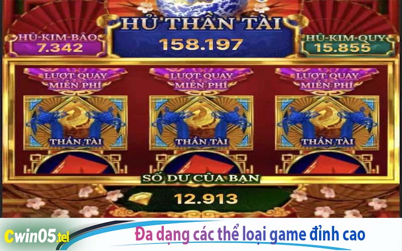 Đa dạng thể loại game đỉnh cao