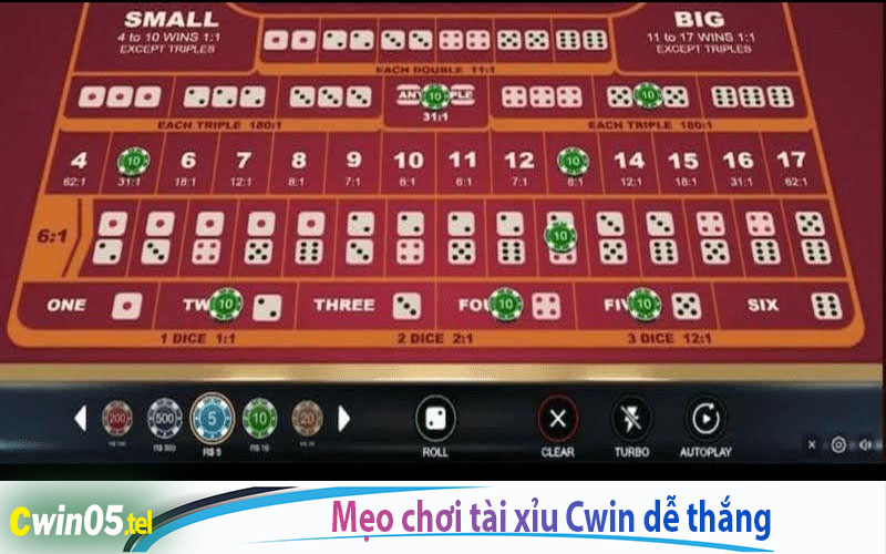 Mẹo chơi tài xỉu Cwin dễ chiến thắng