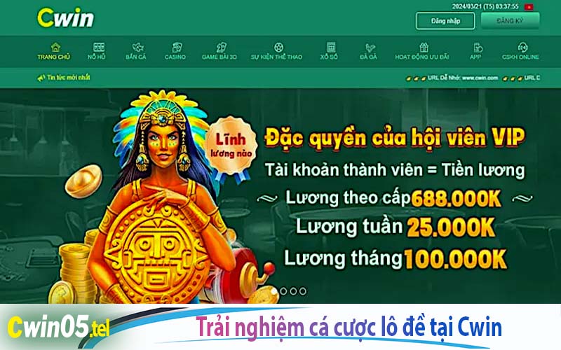 Trải nghiệm cá cược lô đề tại nhà cái lô đề Cwin